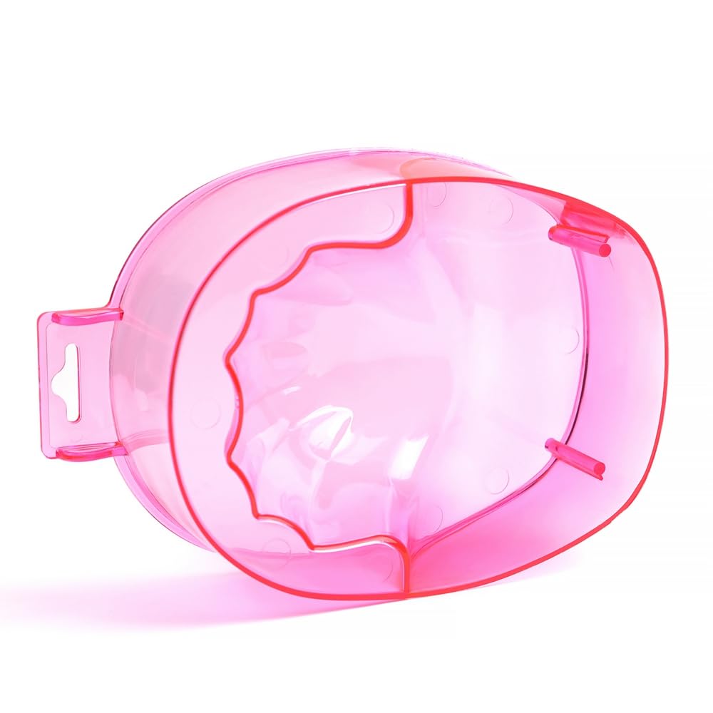 Nail Spa Soak Bowl Gel Polishing Remover Manicure Soaking Bowl Clear Acrylic Nail Soak Bowl Warm Water Bowl Hand Bowl With Handle Hand Care Tools, Rose Red