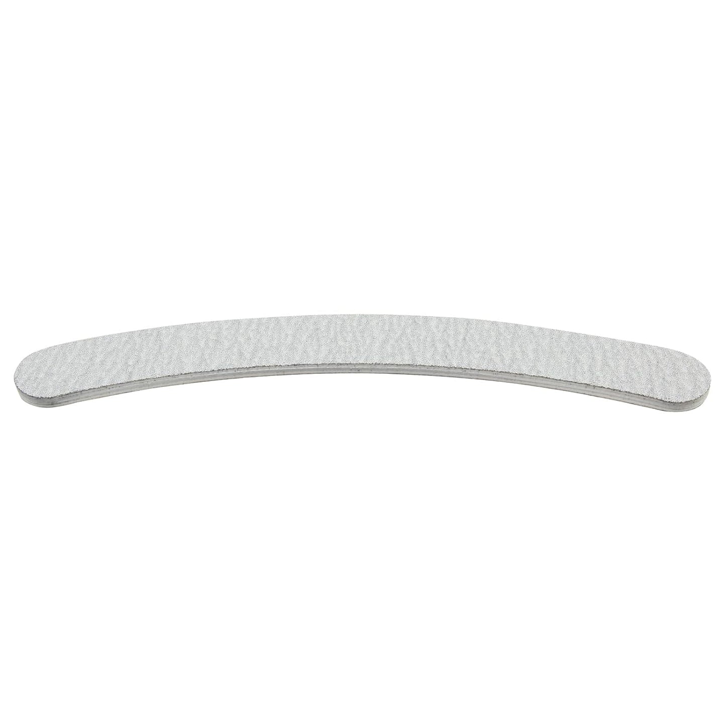 ForPro Professional Collection Zebra Curved Foam Board, 100/180 Grit, Double-Sided Manicure and Pedicure Nail Files, 7” L x .75” W, 12-Count