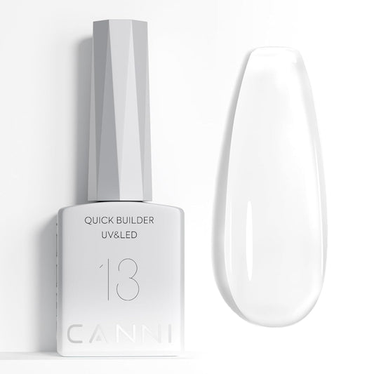 CANNI Quick Builder Nail Gel for Nails – 9ML Clear Soak-Off Nail Strengthening Gel for Apex Building DIY UV LED Manicure