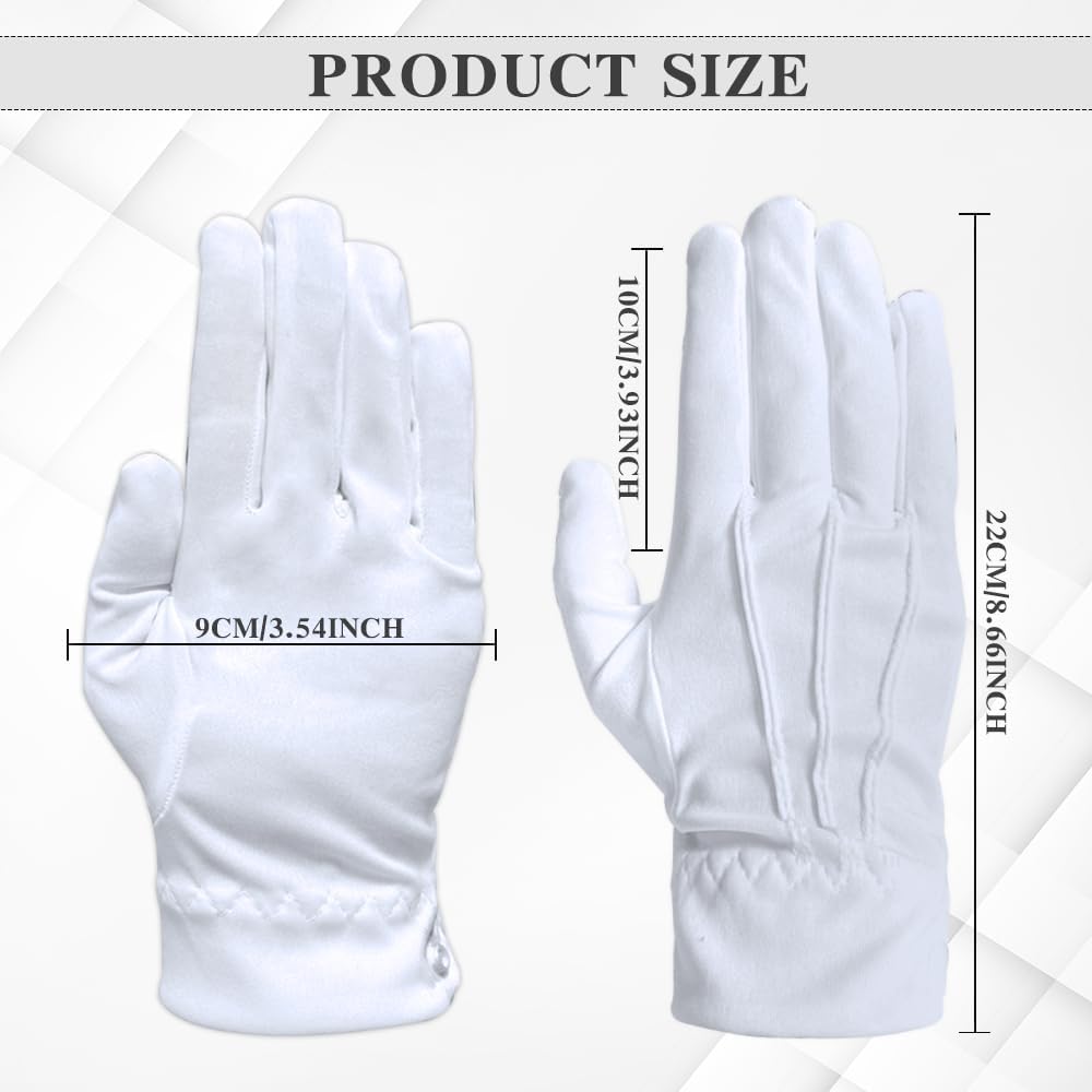 White Gloves,Cotton Gloves,White Santa Gloves,Cotton Work Gloves,Adult Gloves,White Gloves Women,Moisturizing Gloves,Cotton Gloves for Men,Cotton Gloves for Dry Hands,UV Gloves,Artist Glove