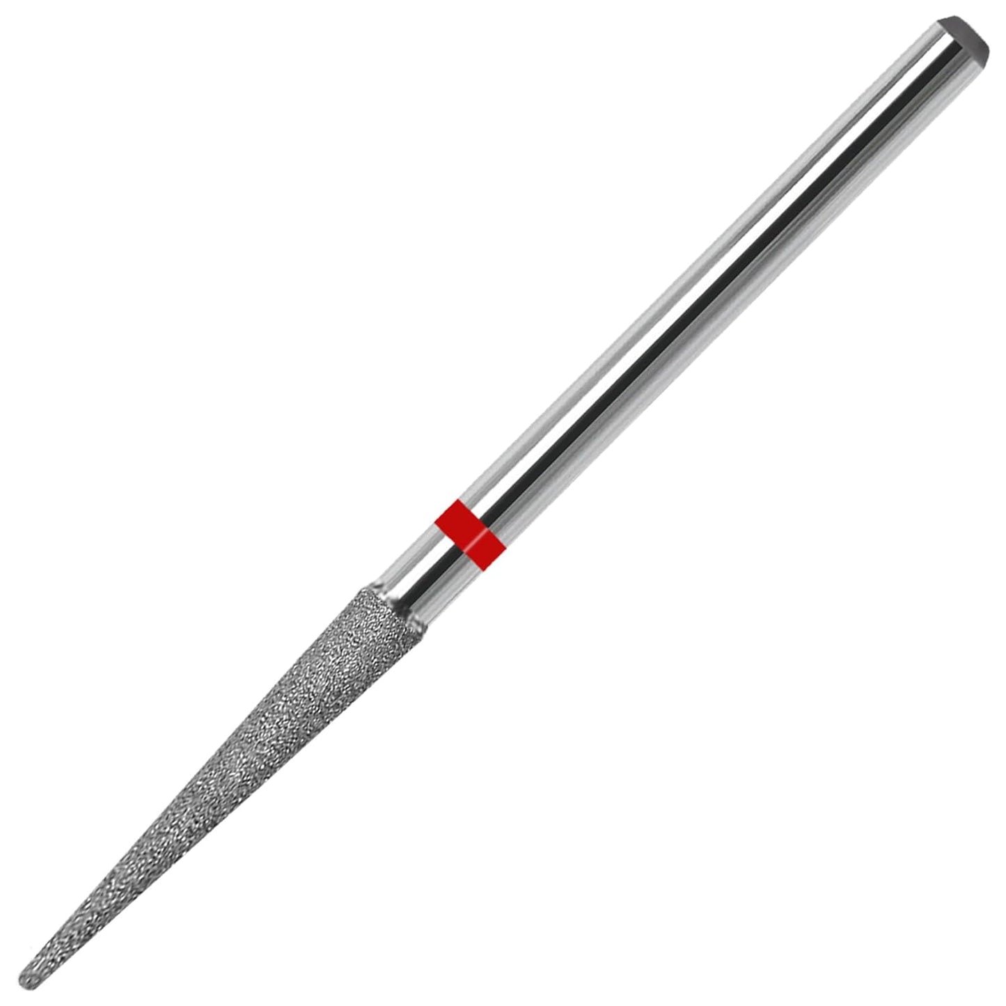 Cuticle Nail Drill Bit, 3/32'' Professional Safety Diamond Under Nail Cleaner for Cuticle Dead Skin Nail Prepare, Beginners Bits, Experienced Tech,Long Pointed Cone (Fine)