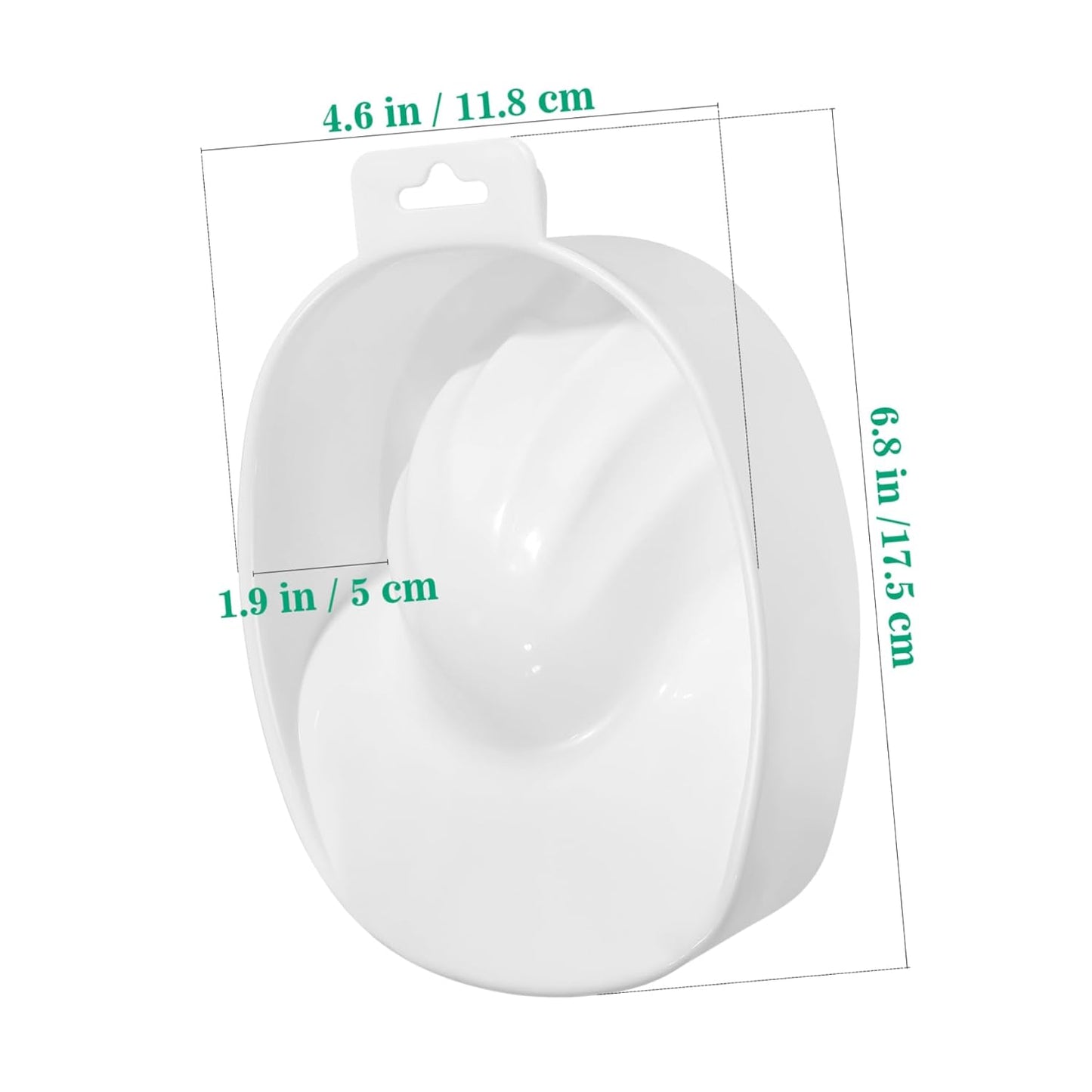 MERRYHAPY Single Layer Soaking Bowl for Nails Manicure Bowl Nail Art Tools White for Cuticle Soak