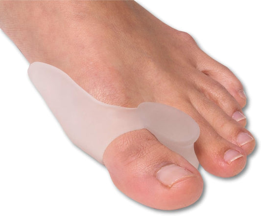 NatraCure Gel Big Toe Bunion Guards & Toe Spreaders (2 Pieces) - Pain Relief for Crooked, Overlapping Toes, Pressure, Protector, Corrector, Shield, Spacer, Pad, Separator, Cushion - 1315-M CAT 2PK