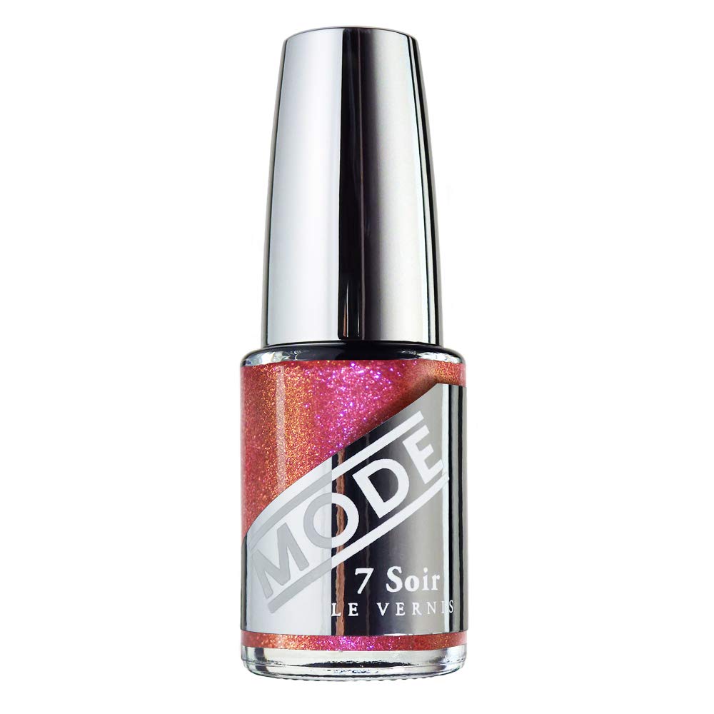 MODE Sparkly Copper, Red, Pink, Gold Shifting Shimmer Nail Polish FILTHY RICH SOUL Long Lasting Nail Lacquer Color, Chip Resistant Strength, Nourishing Care Protection, Made in NY USA
