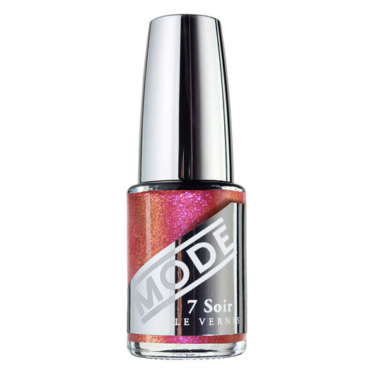 MODE Sparkly Copper, Red, Pink, Gold Shifting Shimmer Nail Polish FILTHY RICH SOUL Long Lasting Nail Lacquer Color, Chip Resistant Strength, Nourishing Care Protection, Made in NY USA