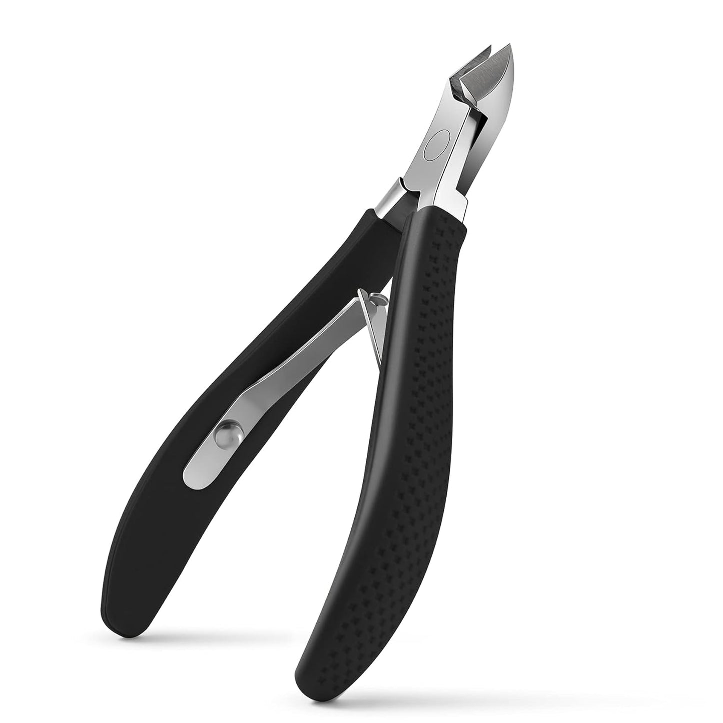 FVION Cuticle Clippers – Full Jaw Cuticle Trimmer with Rubber-Coated Handle, Sharp Nail Cuticle Cutter for Manicure and Dead Skin Removal - 9mm