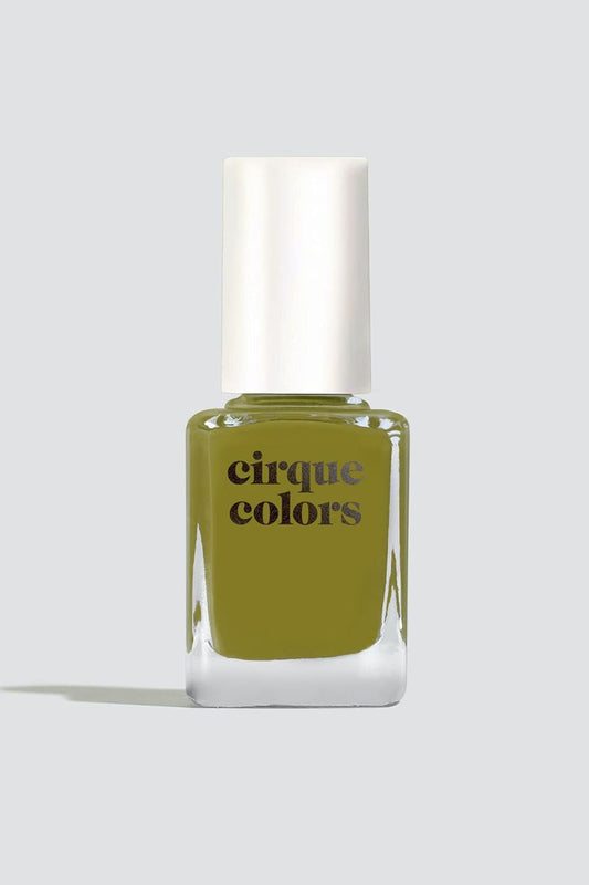 Cirque Colors Olive Jelly - Olive Green Jelly Nail Polish - 0.37 Fl Oz (11 mL) - Vegan & Cruelty-Free