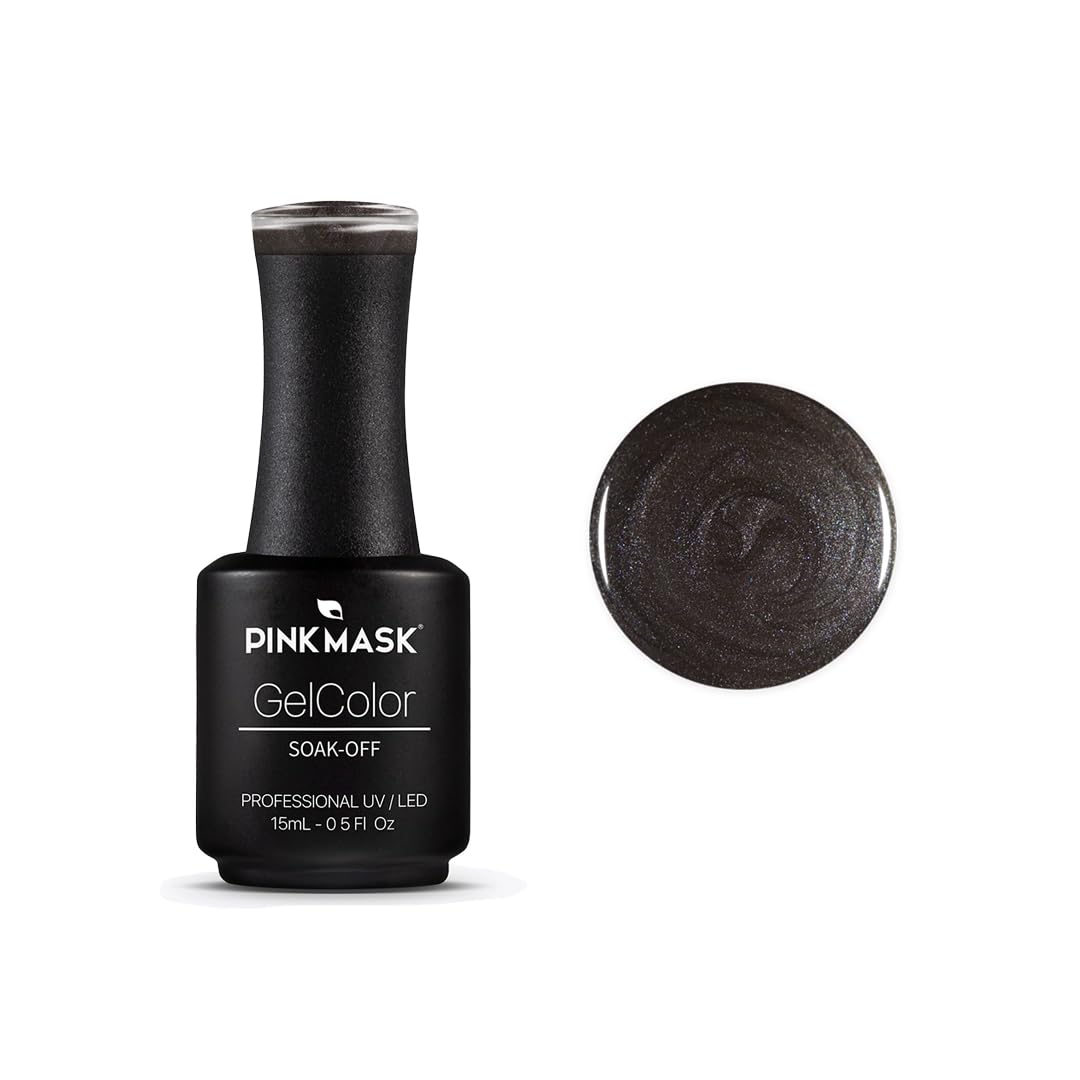 PINK MASK Gel Color Nail Polish Back to the Moon 15ml / o.5 oz - UV/LED Gel Polish, Non Wipe, Long Lasting, Soak Off Formula