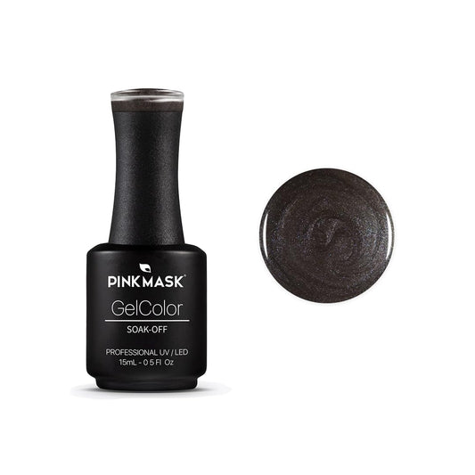 PINK MASK Gel Color Nail Polish Back to the Moon 15ml / o.5 oz - UV/LED Gel Polish, Non Wipe, Long Lasting, Soak Off Formula