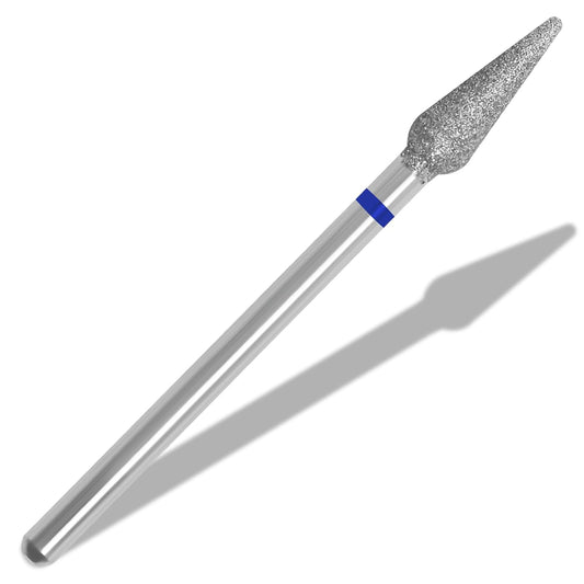 Diamond Safety Bits Small Tapered Electric Nail Drill File Cuticle Cleaner Tool for Acrylic Nails Rotary Nail Drill Machine Manicure Pedicure Polishing (Medium)