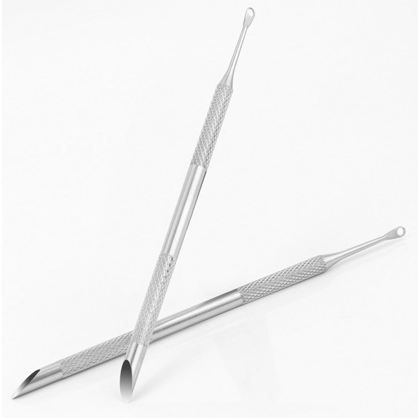 8pcs stainless steel cutin remover gel nail dead skin polishing peeler, cutin pushing tool, professional pedicure art care portable nail cleaner toenail manicure
