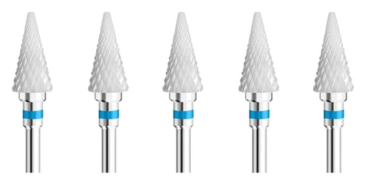 WWJN 5Pc Ceramic Nail Art Drill Bits Rotary Cutter Clean Apparatus for Manicure Nail Milling Machine Accessories Removal Nail Gel Tool