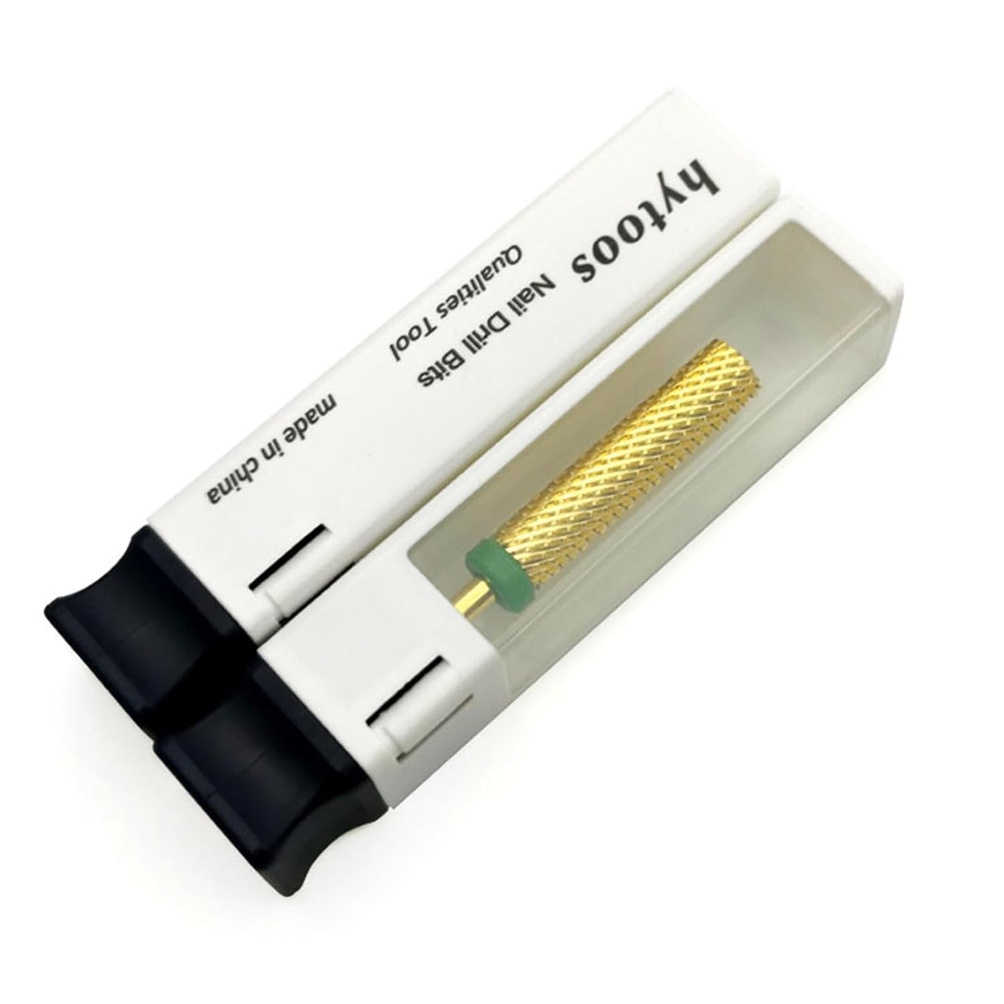 Super Long Nail Drill Bits, 24mm Gold Flat Top Barrel Carbide Nail Bit, 3/32" Two-way Rotate Drill Bits for Nails, Electric Drill Accessories, Remove Acrylic Nail Art Gel, C