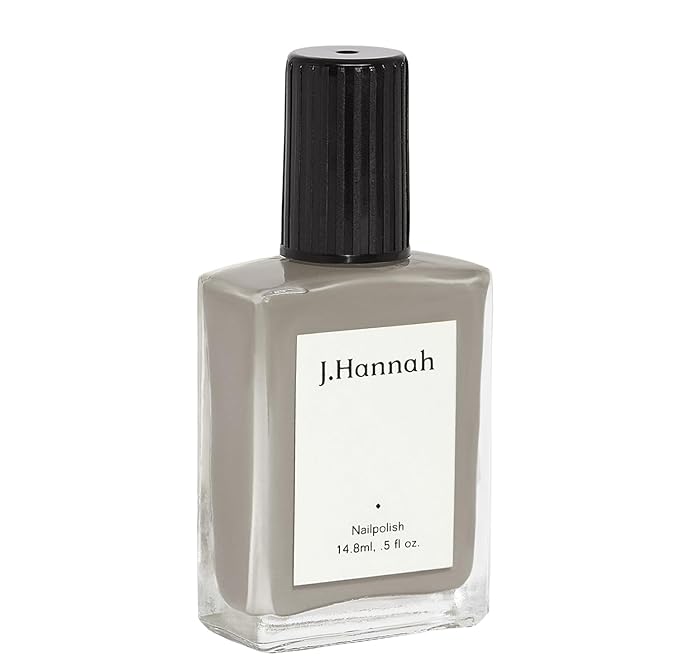 J. Hannah Nail Polish – Vegan, Non-Toxic, Cruelty-Free, Gluten-Free, Long Lasting, USA Made, Neutral Gray Color (Pewter)