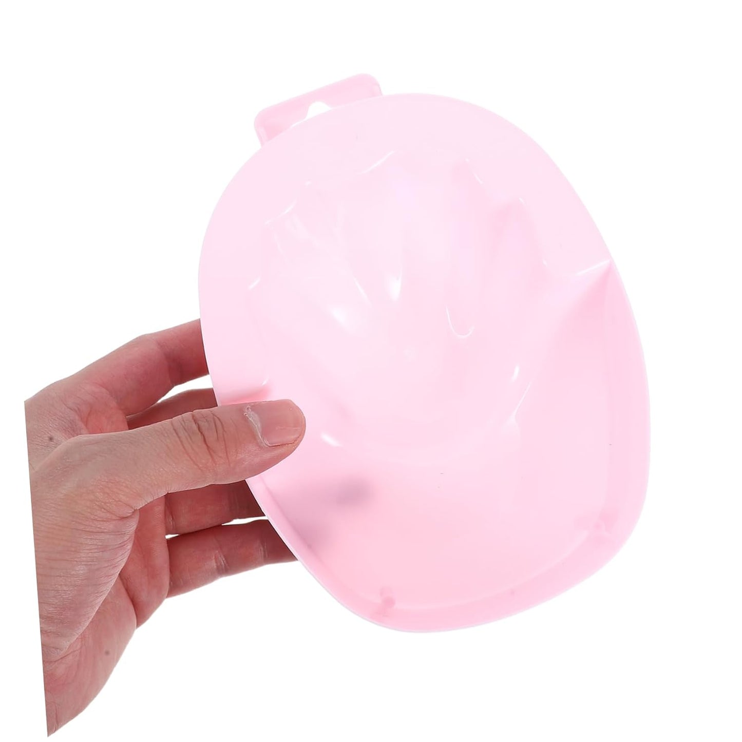 Mipcase Manicure Hand Dish Nail Soaker Dish Spa- Bowl Nail Art Bowl Plastic Rectangular Pink