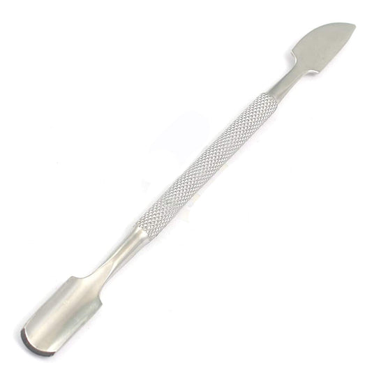 G.S PROFESSIONAL MANICURE/PEDICURE CUTICLE PUSHER CUTTER AND SPOON NAIL CLEANER - STAINLESS STEEL - FOR NAIL ART