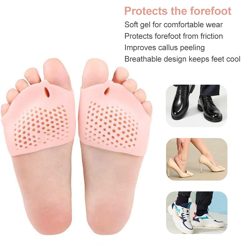 Toe separators for Women & Men， ball of foot bunion corrector toe spacers ，toe protectors women，4-Pairs bunion pads,2025 New