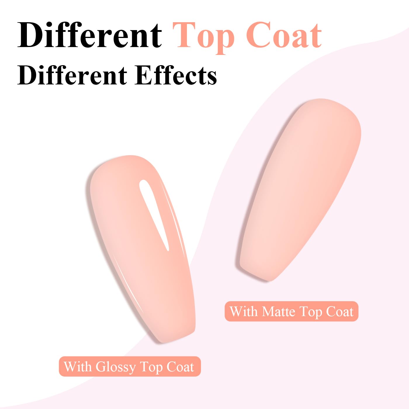 Imtiti Nude Gel Nail Polish, Nude Gel Polish High Gloss Soak Off UV LED Neutral Spring Summer Art Manicure Salon DIY Design 10ML