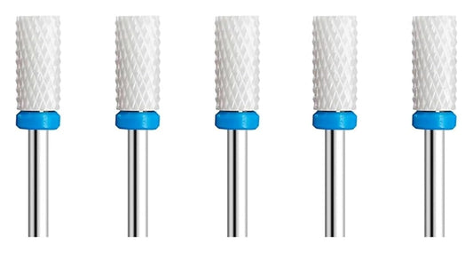 WWJN 5Pc Ceramic Nail Art Drill Bits Rotary Cutter Clean Apparatus for Manicure Nail Milling Machine Accessories Removal Nail Gel Tool