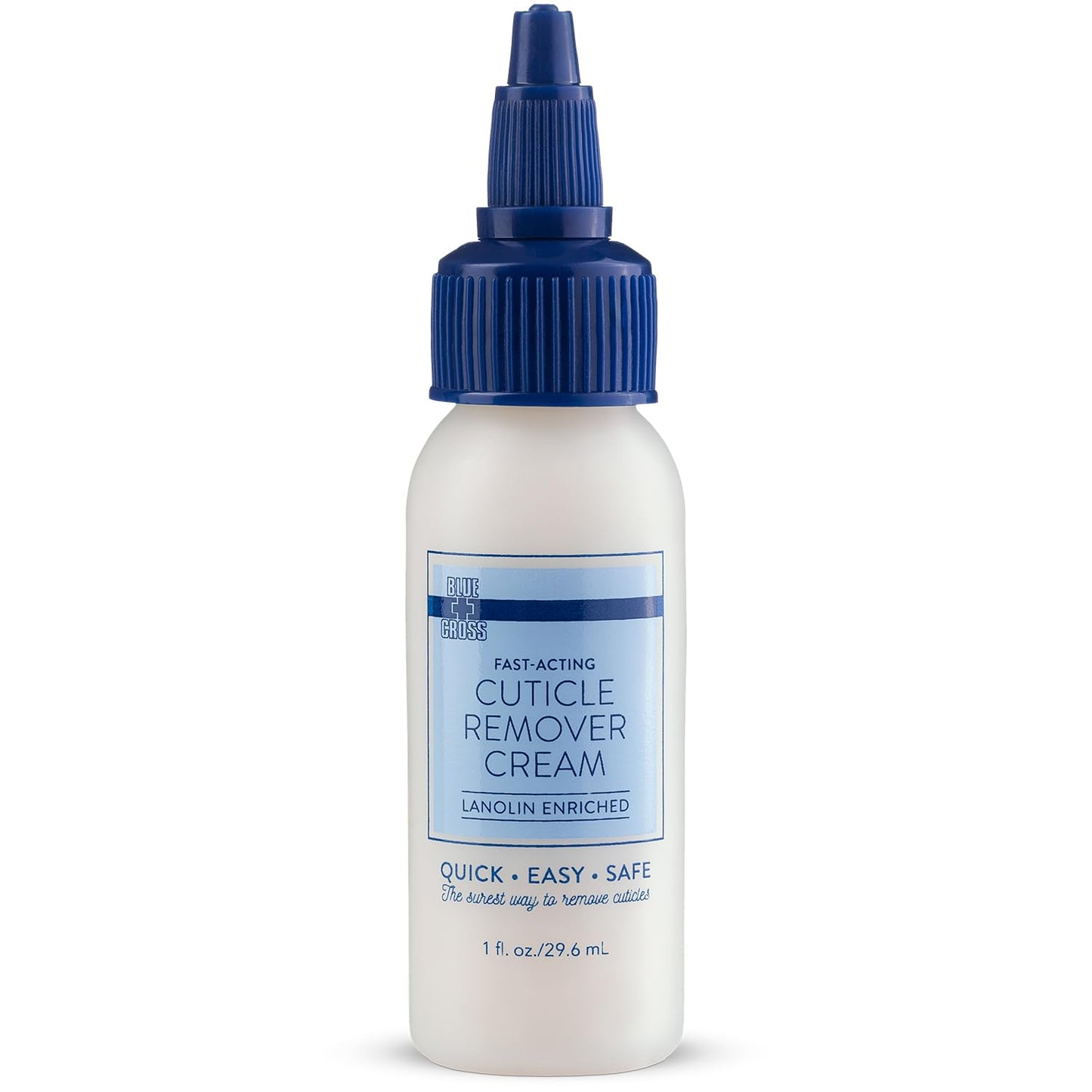 Blue Cross Cuticle Remover Cream 1oz + Professional Nail Care Oil for Dry Damaged Cuticles 1oz, 2 Pack Gift Set, Made in USA