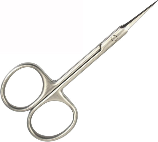 Cuticle Scissors Extra Fine Multi-purpose Beauty Scissors for Eyebrow, Eyelash, Manicure, Pedicure and Dry Skin (Straight Tip)