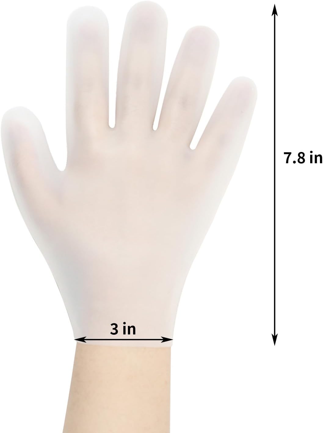 Moisturizing Gloves Overnight, Hand Care, Touchscreen Compatible, Reusable Hand Masks Moisturizing Glove, Suitable for Dry Hands, White Silicone Gloves for Men and Women, Spa