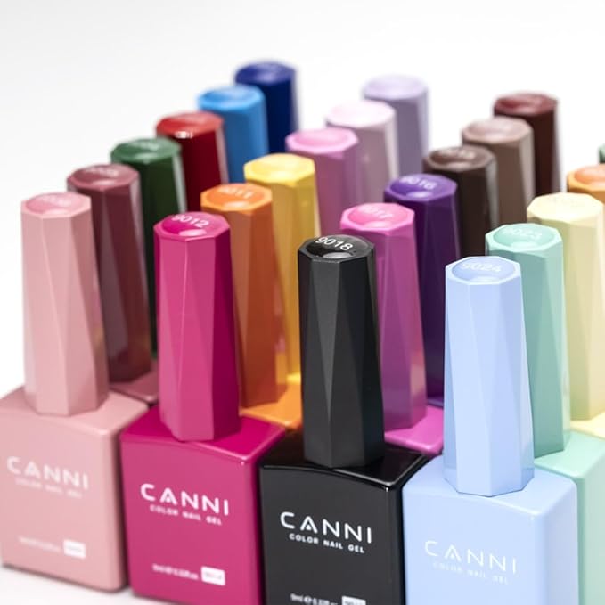 CANNI Purple Gel Nail Polish, 1Pcs Dark Purple Color High Gloss Gel Nail Manicure Salon DIY