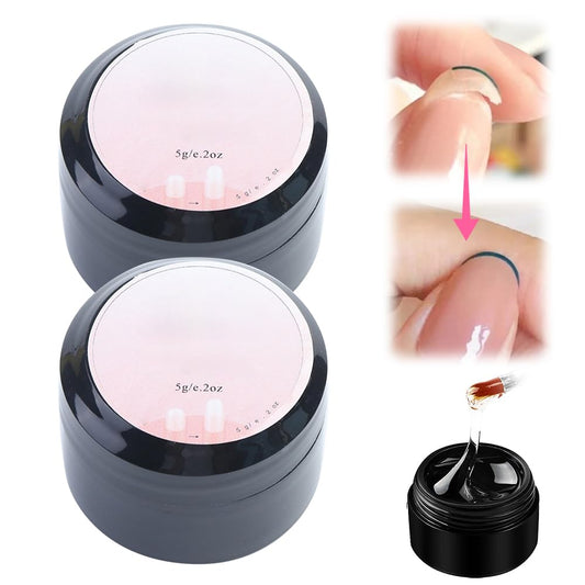 Nail Repair Protection Gel, 2025 Upgraded Nail Repair Gel for Damaged Nails, Instant Cracked Nail Repair Kit for Split Natural Nails, Easy Quick Fix Strengthening Treatment Cuticle Care (2 Pcs)