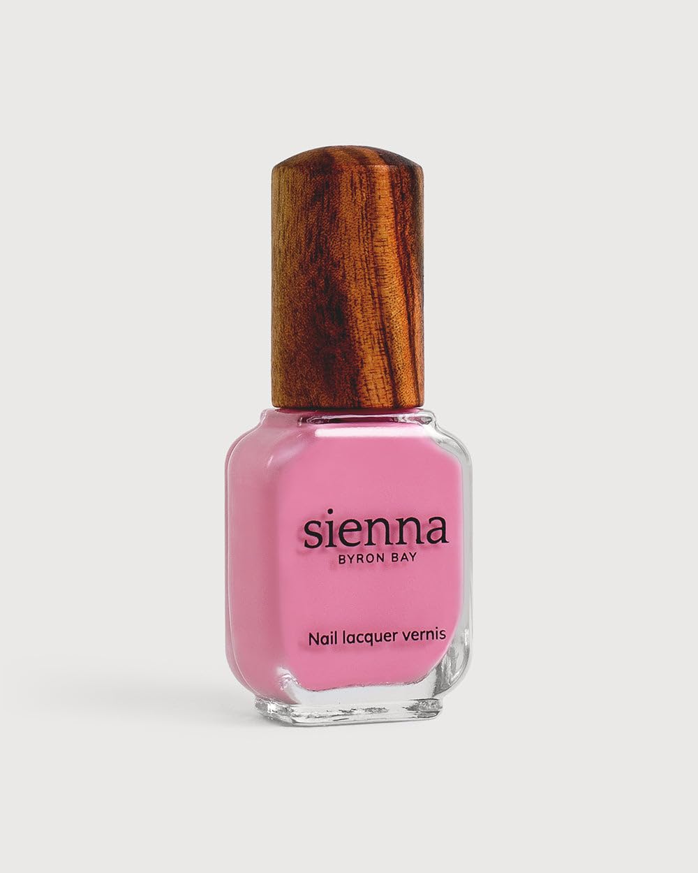 Sienna Byron Bay Magnolia, Classic Pink Natural Nail Polish, Long-Lasting, Vegan & Cruelty-Free, 10ml – .34 fl oz.