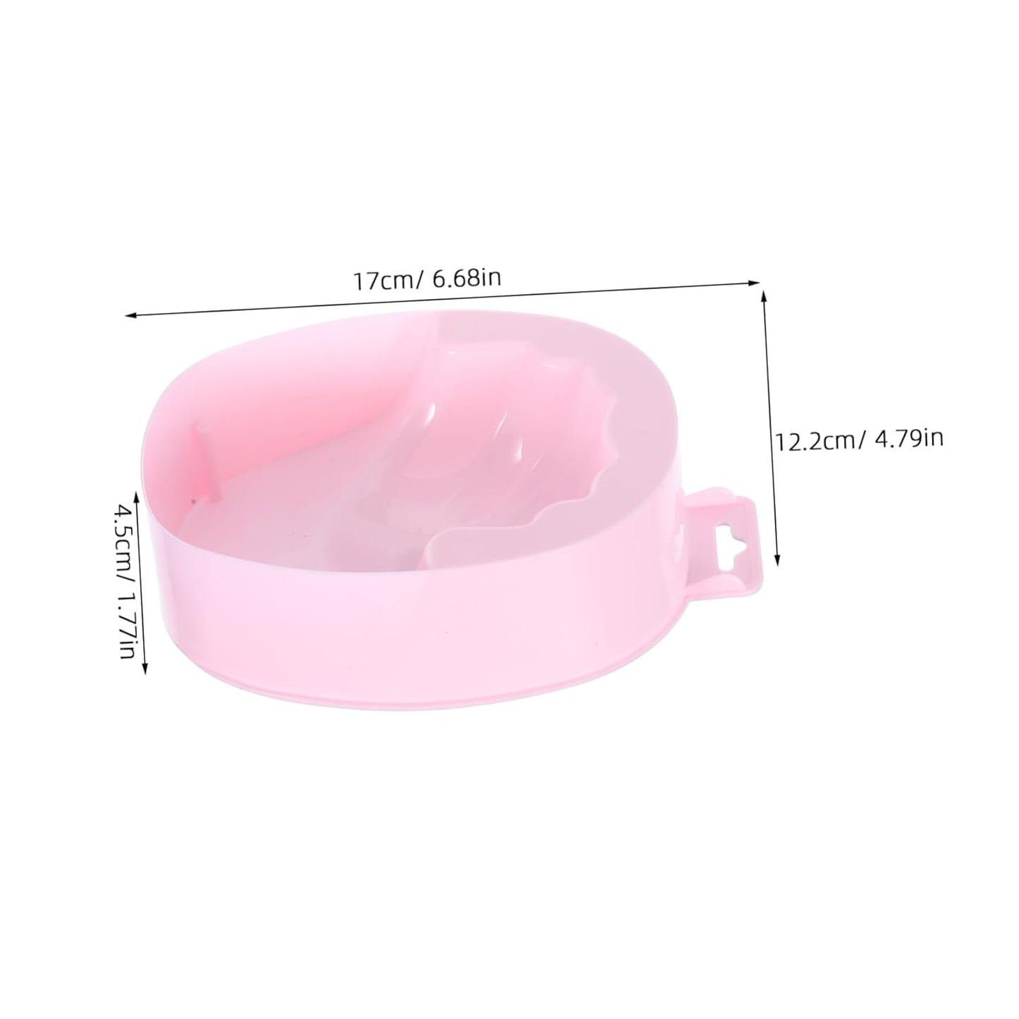 1pc Pink Single-layer Soaking Bowl for Nail Care and Manicure Nail Removal Container for Cuticle Softening and False Removal Suitable for Home Salon Use