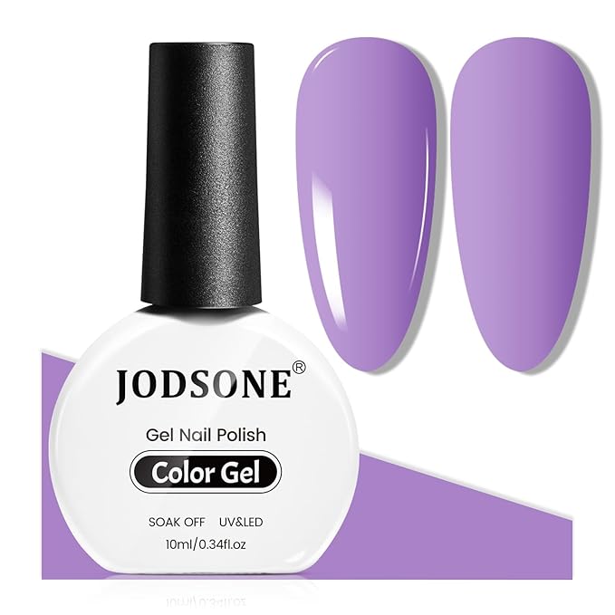 JODSONE Purple Gel Nail Polish 10ml Gel Polish Rich Purple Nail Color Professional Finish Long-Lasting Chip-Resistant Easy Application Low Odor Need U V Lamp Curing