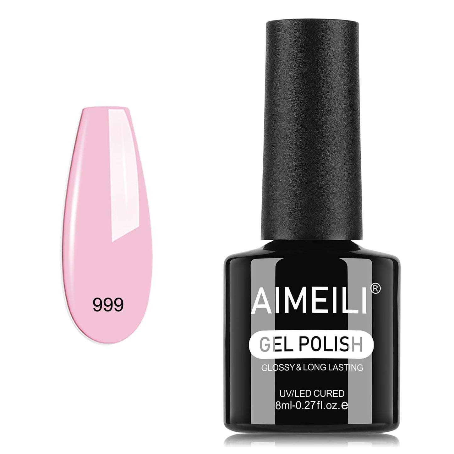 AIMEILI Gel Nail Polish, Hema Free, Cruelty Free, Vegan, Soak Off U V LED Nail Art for Women Girls Manicure Salon DIY Home - 999 8ml