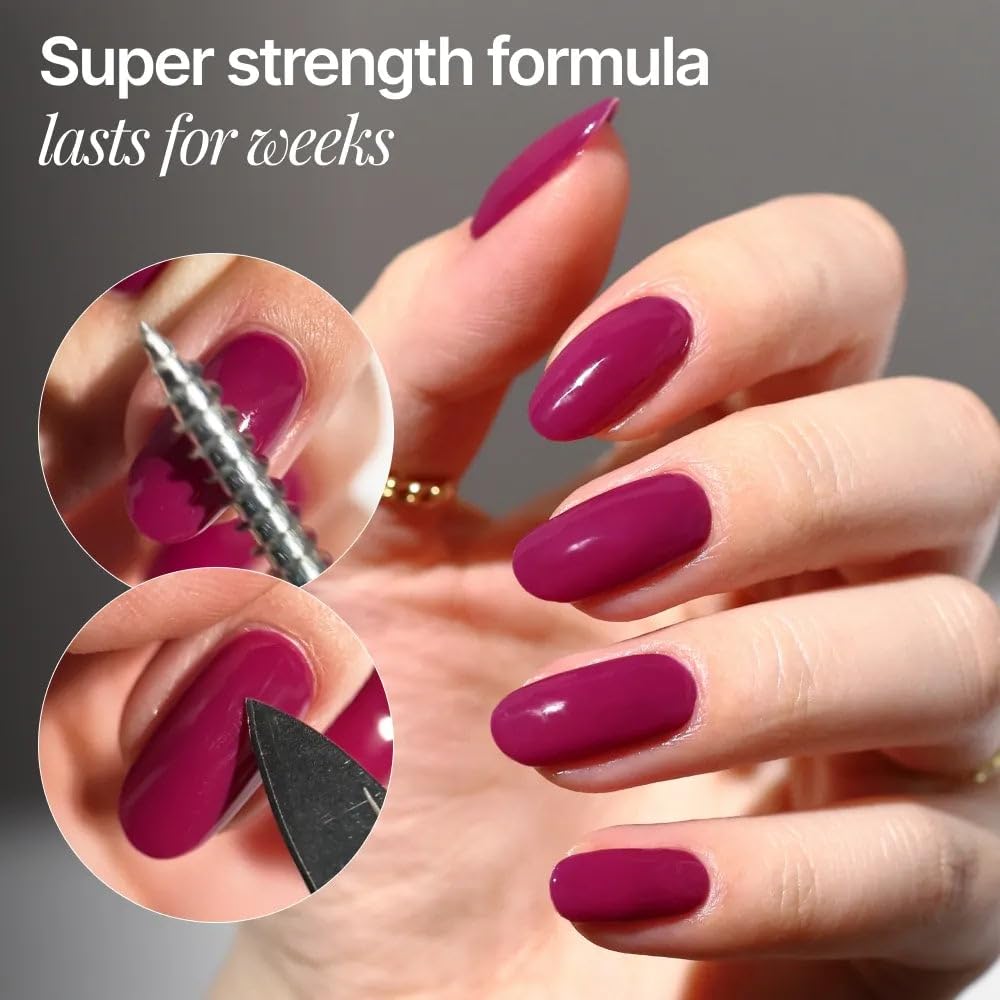 Nailboo Gel Nail Polish Kit with UV Lamp - 4 Forever Glaze Gel Polishes, Acetone Remover, Soak Bowl, Base Coat, 3 Nail Files, No Wipe Top Coat, Glossy, Chip Free Nails at Home