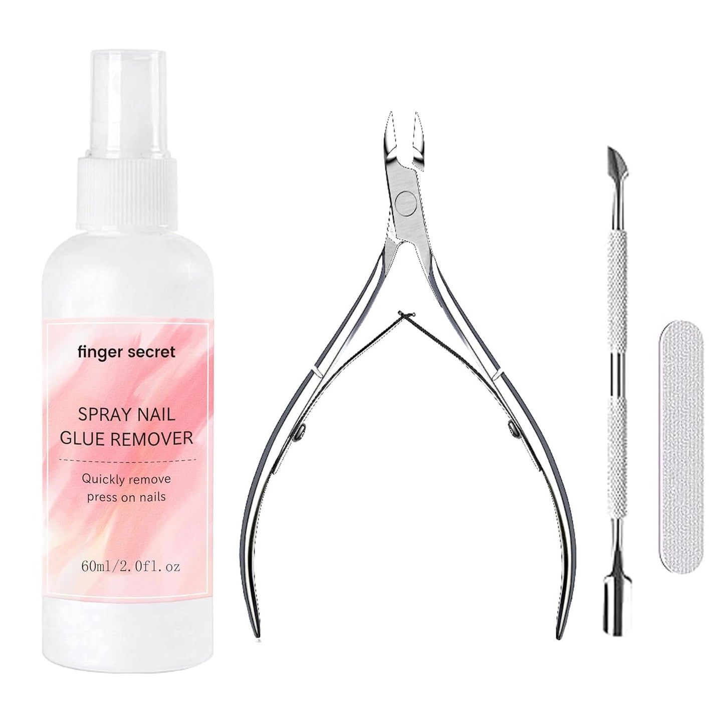 Spray Nail Glue Remover Kit,Professional Nail Glue Remover 2fL.OZ For Press On Nails, Easily & Quickly Remove Fake Nails Tips