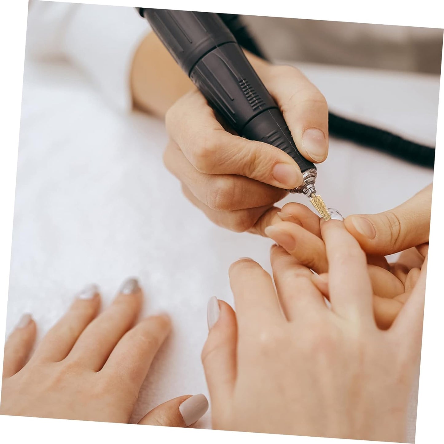 minkissy 2pcs Nail Art Polishing Grinding Manicure Grinding for Nail Care Suitable for Professional and Home Use Tungsten Material Easy to Use