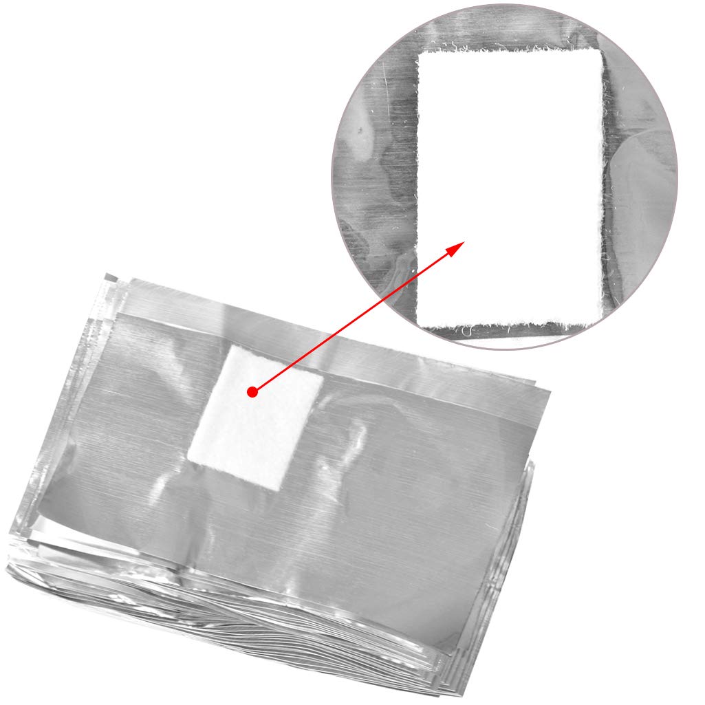 Tongcloud Nail Polish Remover Nail Foil Wraps Gel Remover Soak Off Foils Cotton Pads Gel Polish Remover Soak Off (2.5x3.5, Count, 400)