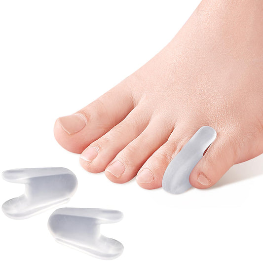 10 Pcs Pinky Toe Separator, Little Toe Straightener Bunion Corrector for Men Women Walking, Running, Overlapping, Bunion Corrector and Bunion Relief