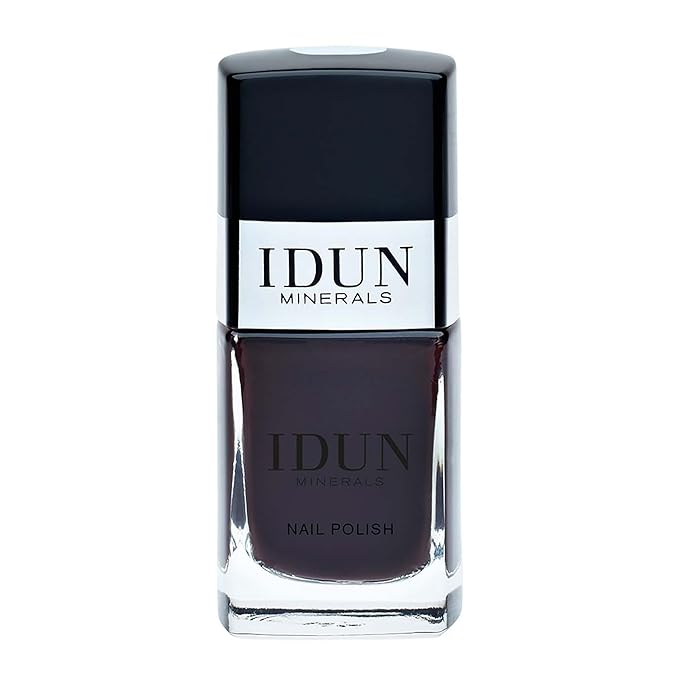 Idun Minerals Nail Polish - Long-Wear, High-Shine Vegan Formula - Infused With Vitamins And Sweet Almond Oil - Prevents Cracking And Protects Nails - Even Lacquered Result - Granat - 0.37 Oz