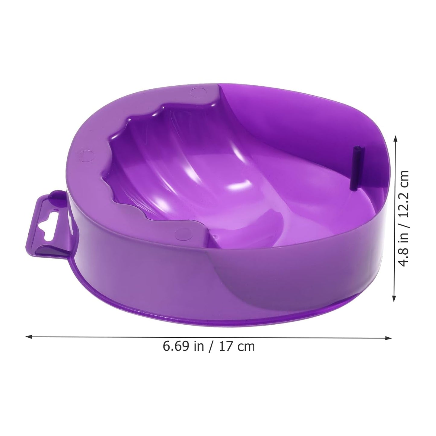 Mipcase 1Pc acrylic soak off bowl hand soaking bowl manicure soak tray manicure nail soak nail soaker acrylic remover art soak tools Spa purple hand