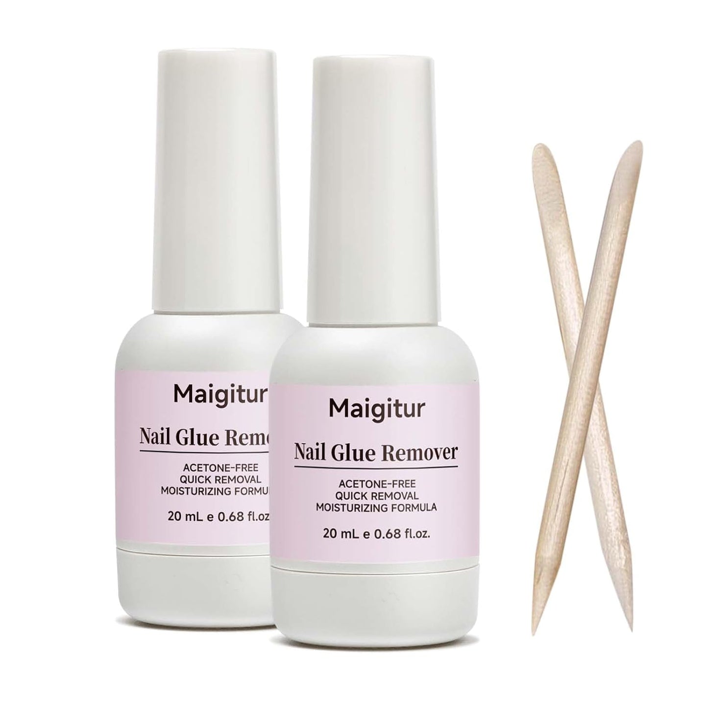 40ML Nail Glue Remover for Press On Nails - False Nails Tips - Acrylic nails Press On Nail Remover Easy Removal Debonder for Glue on Nail Tips,Non-Acetone Nail Polish Remover