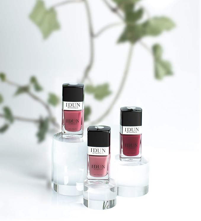 Idun Minerals Nail Polish - Long-Wear, High-Shine Vegan Formula - Infused With Vitamins And Sweet Almond Oil - Prevents Cracking And Protects Nails - Even Lacquered Result - Kalcit - 0.37 Oz