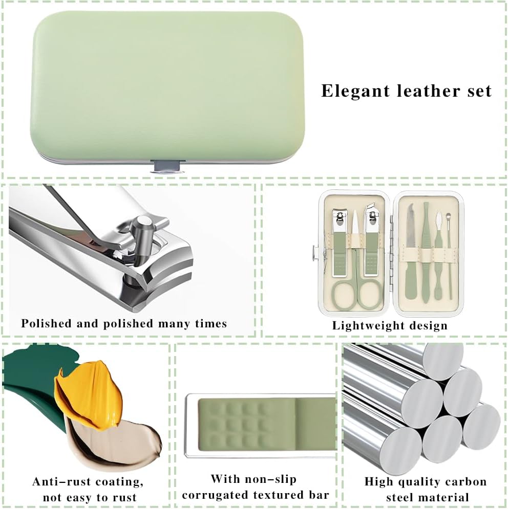 Manicure Set,Nail Fingernail Clippers Set,Halloween Boo Basket Stuffer Thanksgiving Christmas Gifts,Gifts for Men,Travel Nail Care Grooming Kit,Manicure and Pedicure Tools Kit,Stocking Stuffers