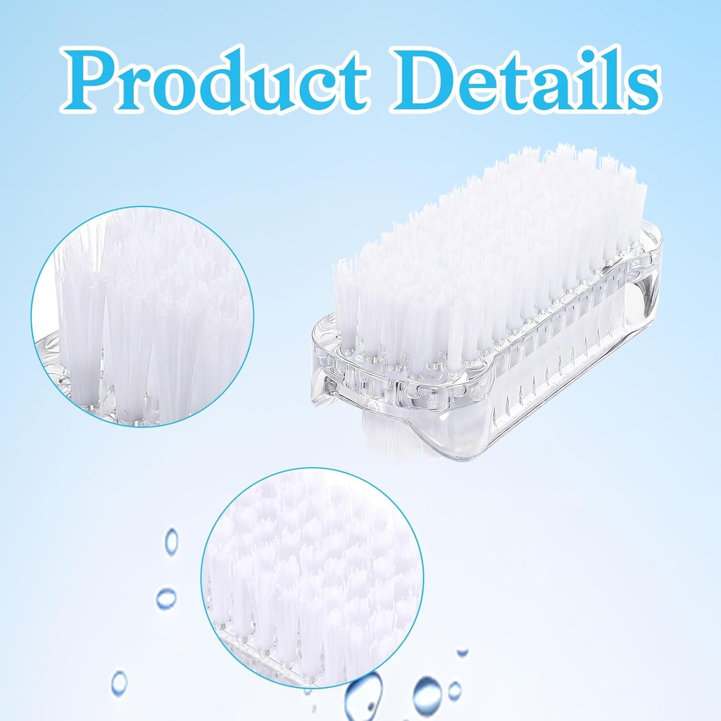 4 PCS Nail Brush for Cleaning Fingernails Two Sided Hand Fingernail Scrub Brushes Soft Stiff Bristles Scrubber Nails Toes Cleaning Brush for Men Women Hand and Under Nails