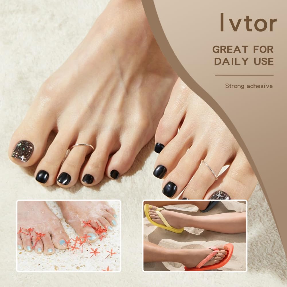 Invisible Adhesive Tabs, Waterproof Nail Sticker, Jelly Double-Sided Adhesive for Press On Nails, 10 Sheets 240PCS Nail Glue for Toenail
