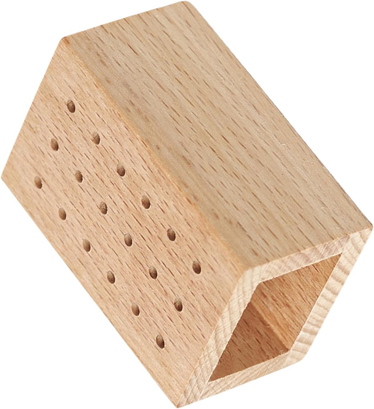 Wooden Nails Drill Grinding Bit Holder Professional Nails Polish Head Storage Display Stand Nails Drill Bits Organizers