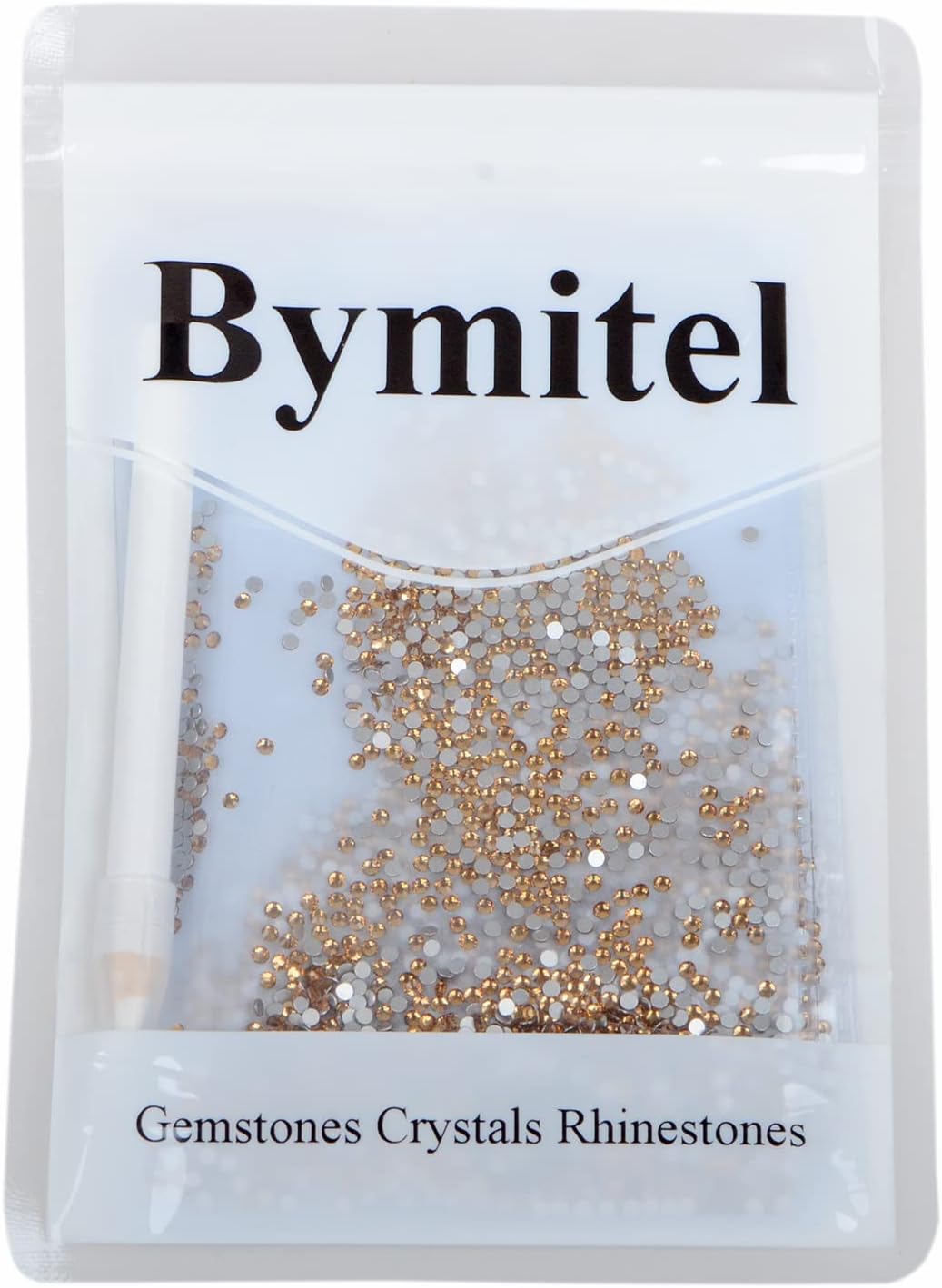 2880PCS Art Nail Rhinestones Non Hotfix Glue Fix Round Crystals Glass Flatback for DIY Jewelry Making with one Picking Pen (ss6 2880pcs, Lt. Topaz)