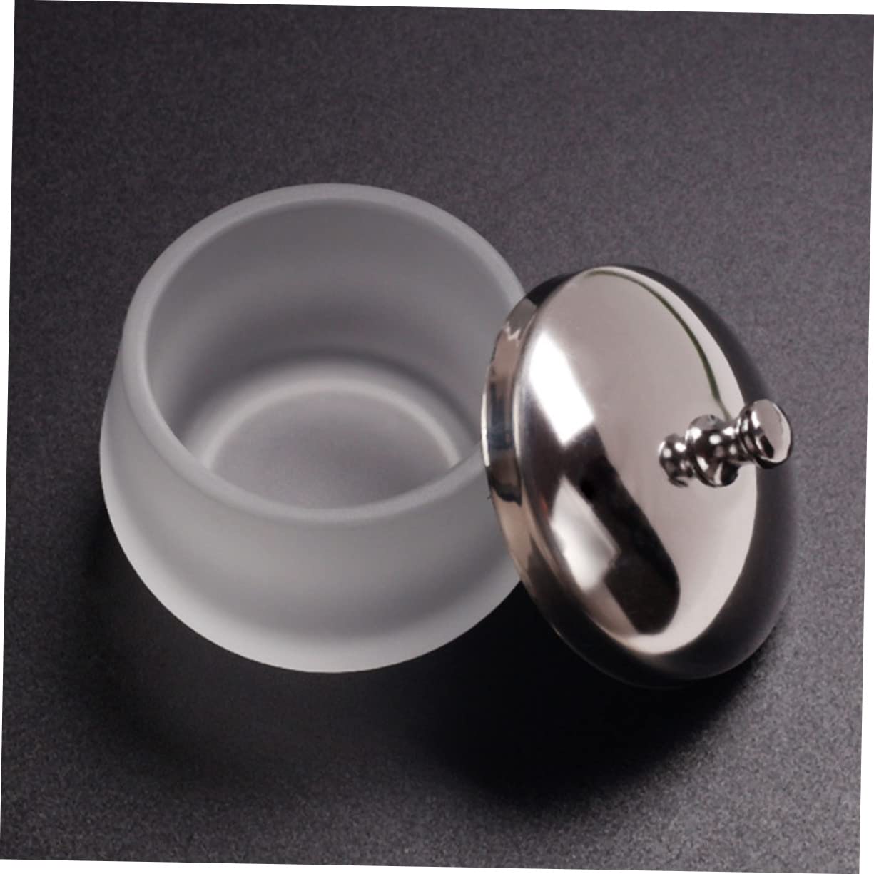 Frosted Glass Nail Art Bowl with Lid Durable Manicure Cup for Nail Care Professional Dappen Dish for Soaking Cleaning