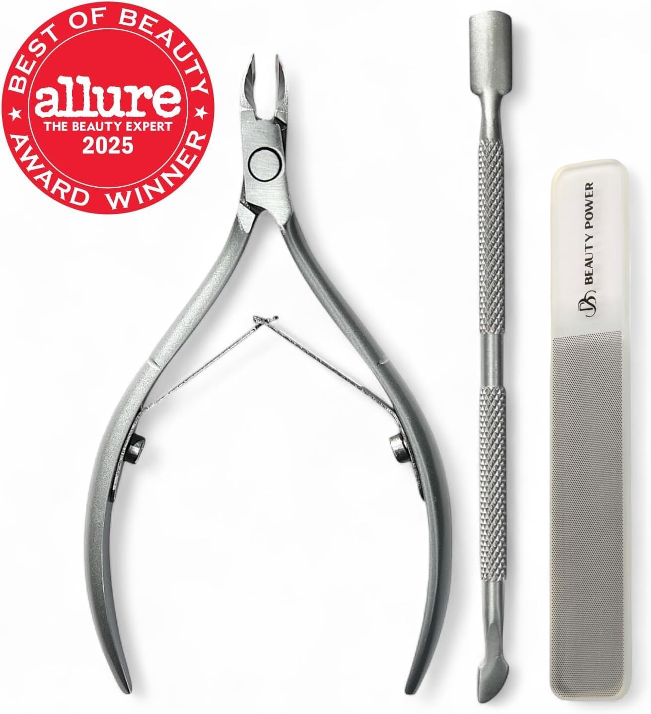 9 in 1 Professional Manicure Pedicure Set - Stainless Steel Nail Clippers, Nano File, Cuticle Nipper, Scissors, Tweezers, Travel PU Leather Case for Men & Women - Gift Ready (Brown)