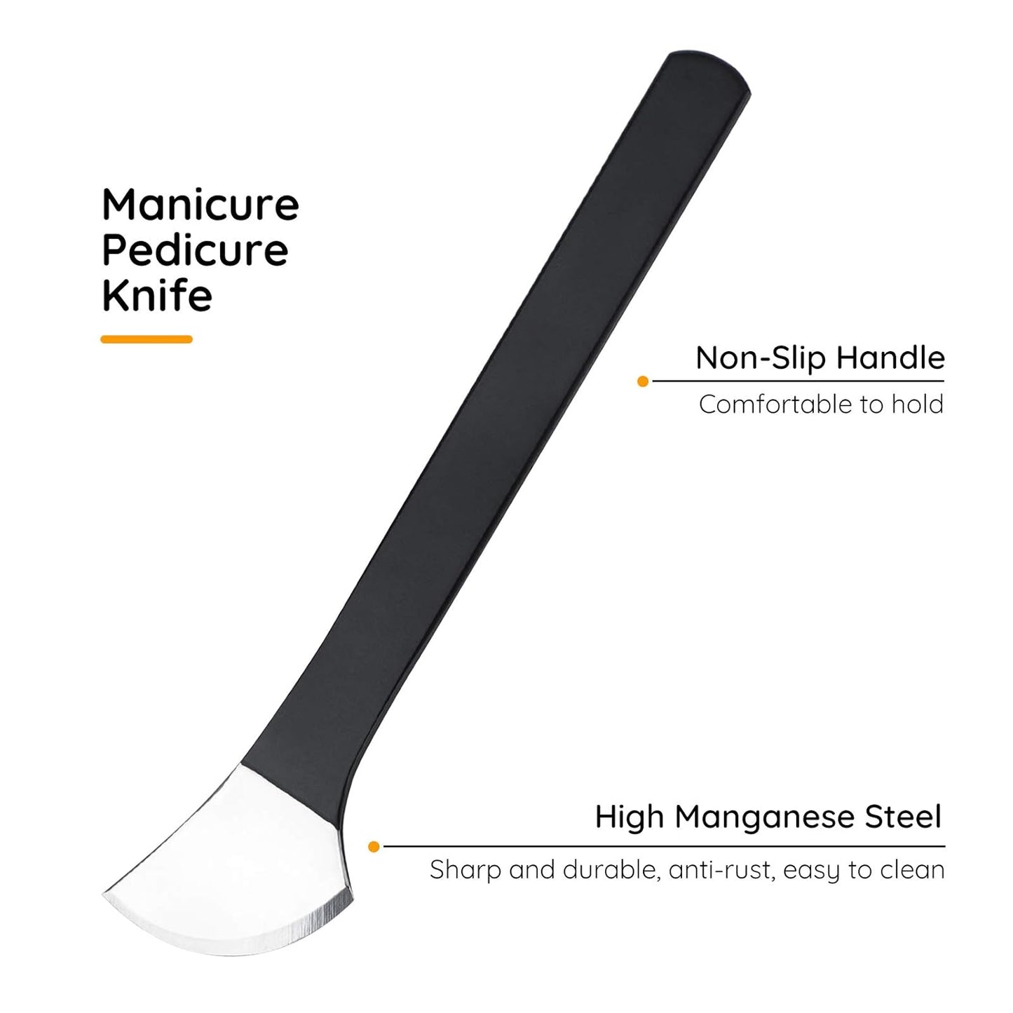 Pedicure Knife Set, Segbeauty 7 Pack Ingrown Toenail Tools with PU Storage Bag, High Manganese Steel Nail Knives Cuticle Remover, Professional Foot Repair Sharp Blade Kit for Nail Corn Callus