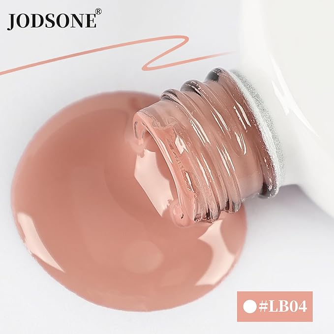 JODSONE 10ml Nail Art Gel Liner Light Nude Gel Nail polish Need U V Lamp Cured Gift for Girls at Home Salon Design